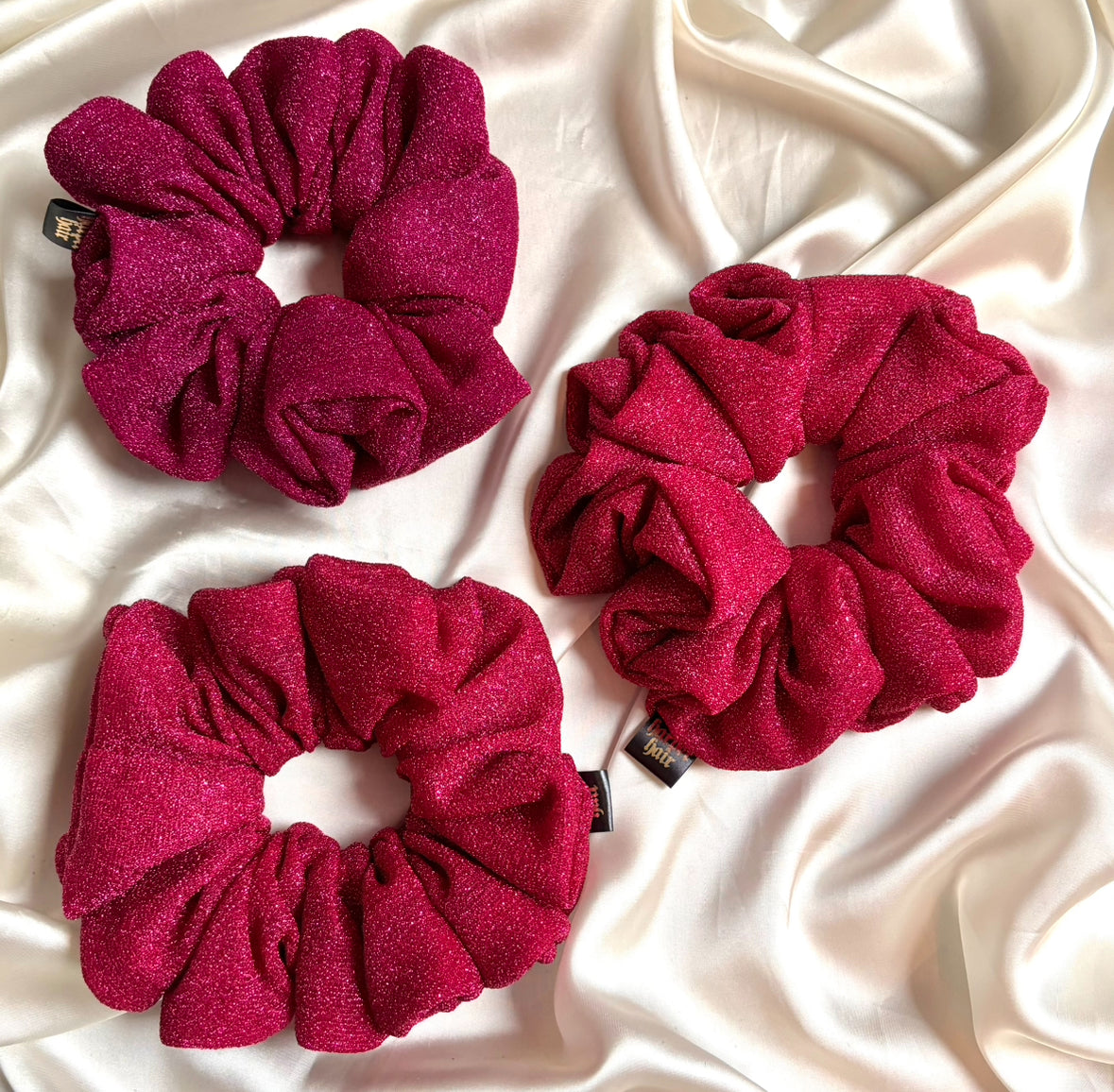 Festive Pink Scrunchie
